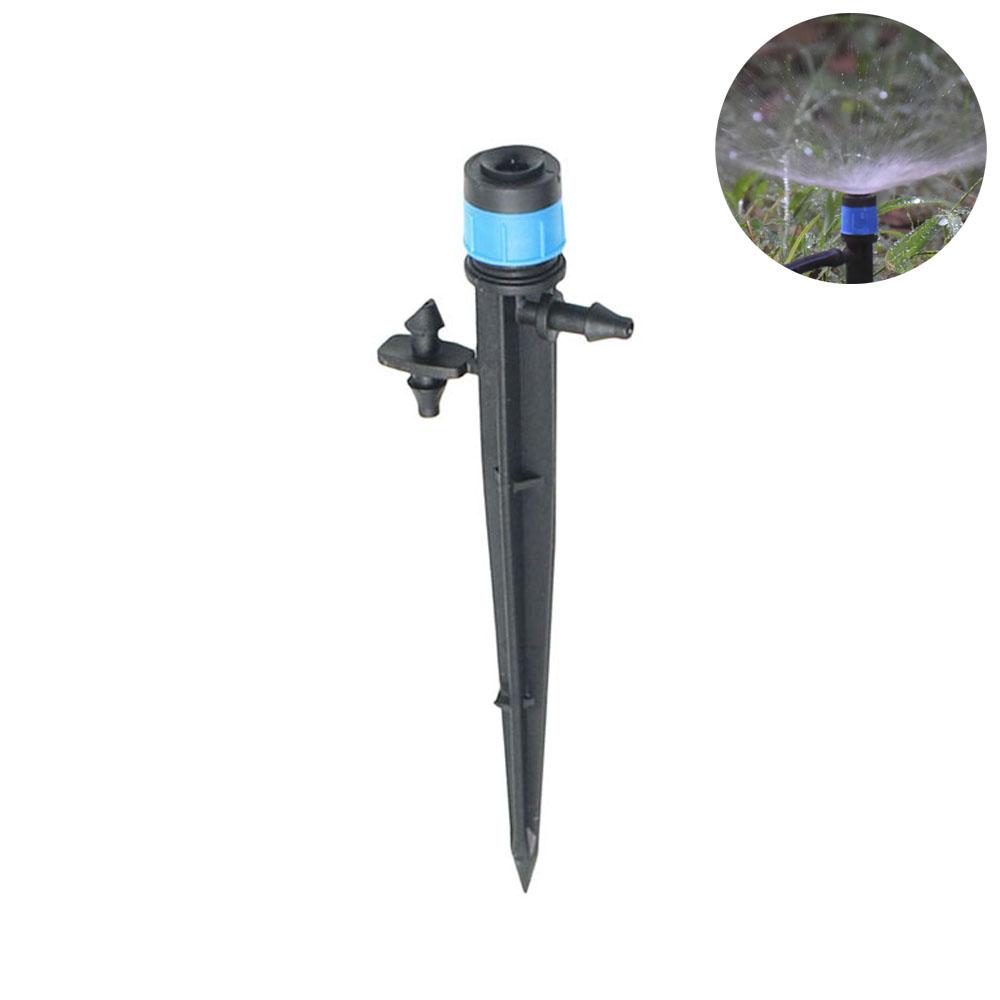 10 Pcs All-round Scattering Dripper Sprinklers With Support 13cm 360 Degrees Watering Sprinklers Garden Water Irrigation System