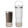 Plastic Water Cup Bottom Protector Water Bottle Protective Boot Sleeve with Non-slip Suction-Cup Bottom Anti-scalding Flask Cup Bottom Bumper Cup