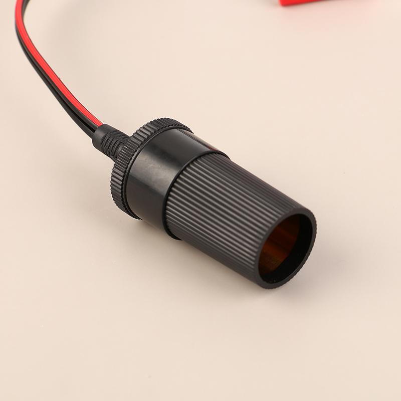 Bateriový adaptér Napájení Zapalovač cigaret v autě Samička na svorku aligátora Prodlužovací konektor na svorku