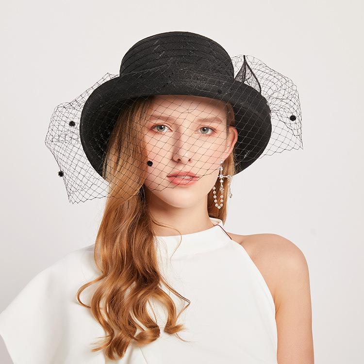 Summer Crimped Mesh Top Hat, Fashion Celebrity Fashion Hat, Outdoor Sunshade Basin Hat, Women'S Sunscreen Sun Hat
