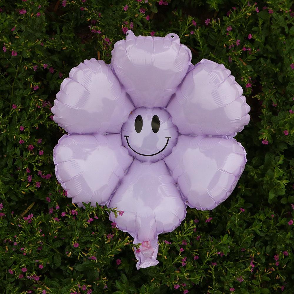 Wind White Little Daisy Balloon Egg Flower Chrysanthemum Birthday Arrangement Smiley Face Sun Flower Balloon
