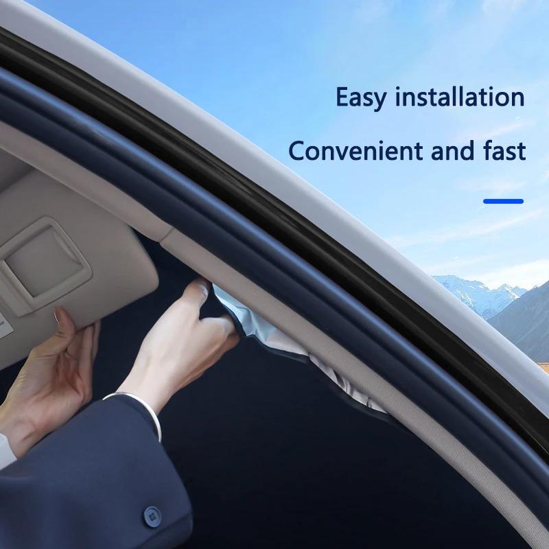 BAGI7 Car Sticker Folding Car Windshield Sun Shade Cover Visor UV Protector For BMW M Performance F32 E52 E53 E60 E90 E91 E92 E93 F20