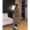 Thickened Corduroy Winter Coat Loose Keep Warm Long Cotton Jacket