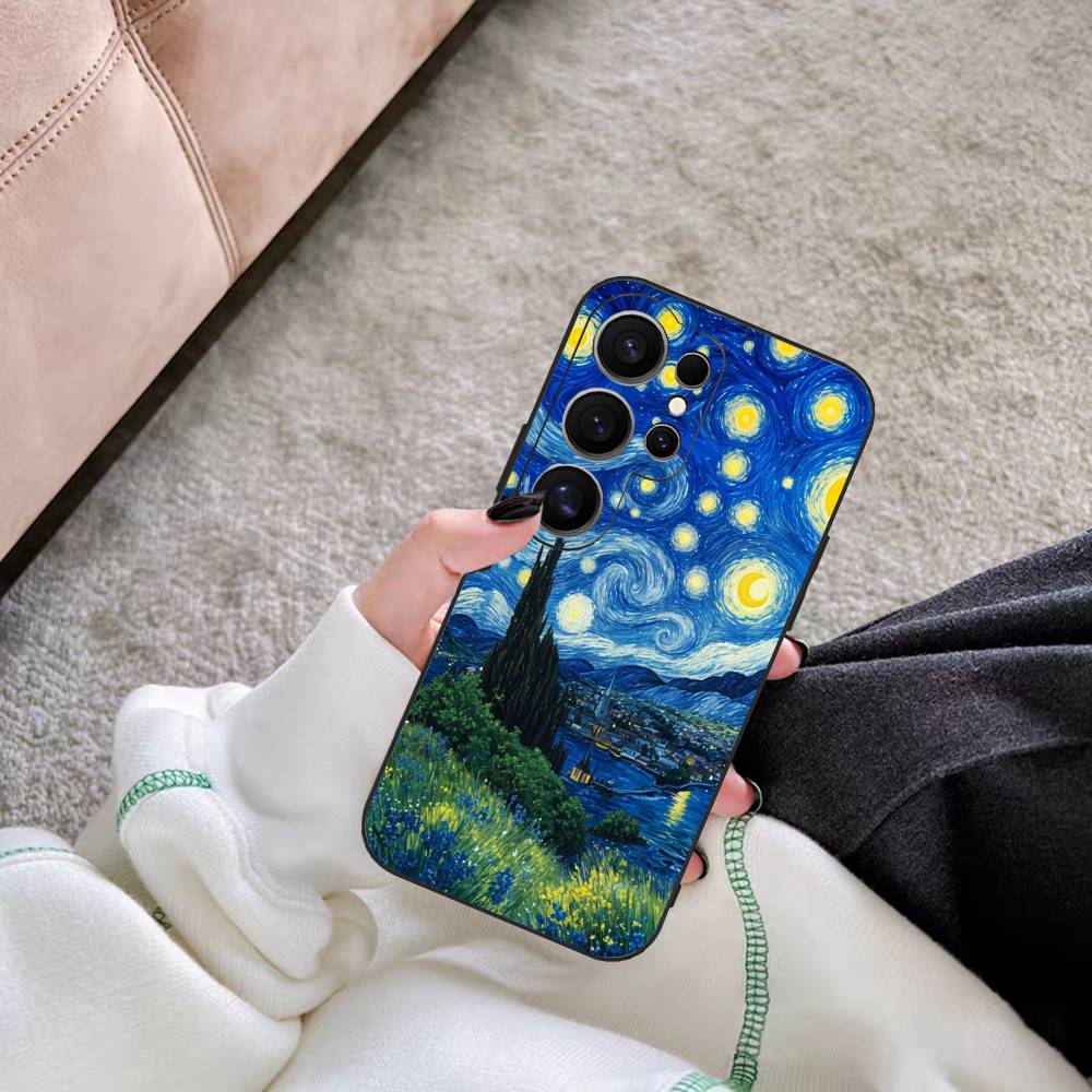 Art Vincent Van Gogh Phone Case For Samsung S 24 fe 25 Ultra plus 20 lite 21 30 22 23 24 22 Ultra 5G Fundas