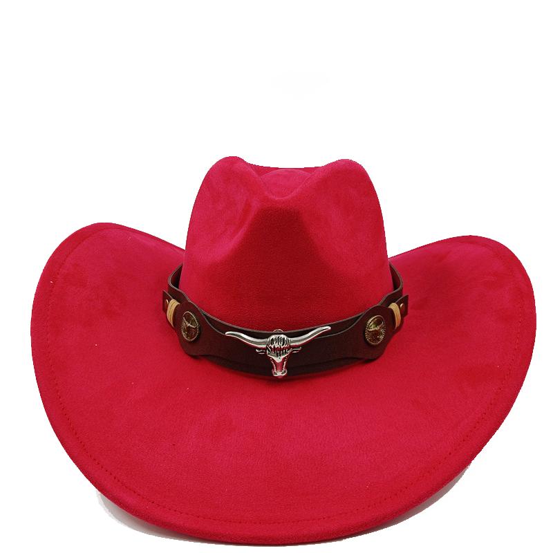 Purple Cowboy Hat New Cowboy Hat Accessories Cowboy Hat Suede Material Hat New Men s and Women s Outdoor Hat Knight Hat 56-58cm