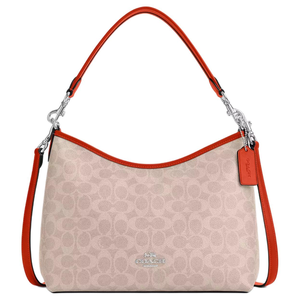

Coach Laurel 31 Logo Print Coated Canvas Crossbody Shoulder Bag Large Women bags Beige CV975-SVXIK Basic Set (Bag+Dust Bag)
