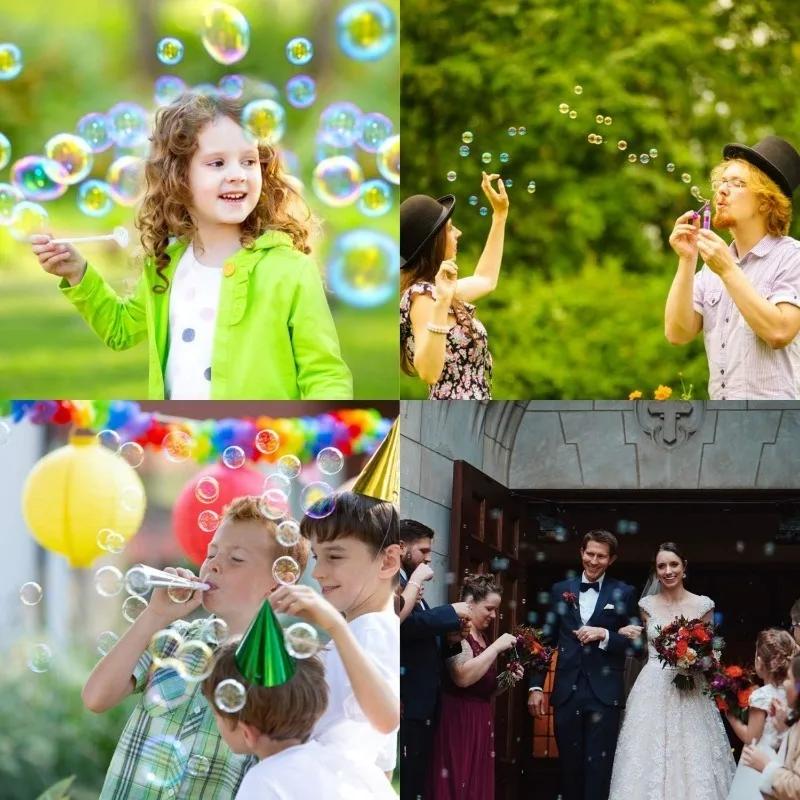 100/50/20/10pcs Transparent Love Heart Bubble Tube Soap Bottle Bubbles Wand for Baby Shower Birthday Wedding Party Decor Favors