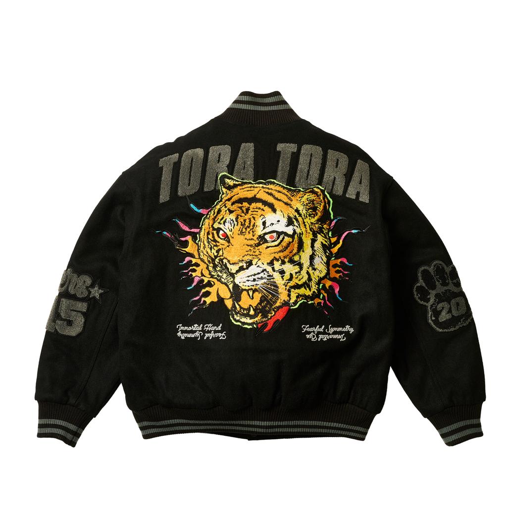 Palace Tora Tora Varsity Jacket Black Unisex Outerwear P28JK007