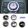 FCM5   Aluminum 29mm Car Multimedia Knob Badge Stickers for Mercedes Benz W124 W140 W163 W202 W203 W204 W205 CLA CLK CLS GLA GLC