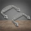 2 Pieces Bolt-Fixed Spring Handle Durable for Smokers, Fire Pits