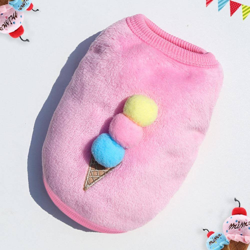 Puppy Flannel Warm Cat Teacup Dog Small Milk Dog Dog Cat Teddy Clothes Dog Vest Pet Supplies