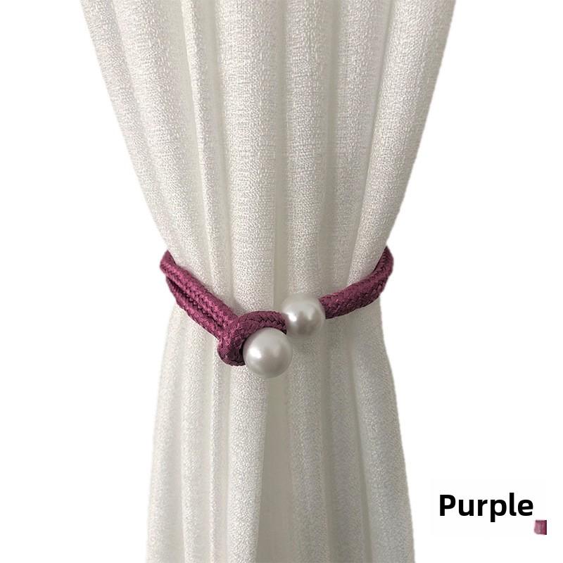 Creative Pearl Binding Rope and Tie for Curtain Decoration Light Luxury Living Room Curtain Buckle
