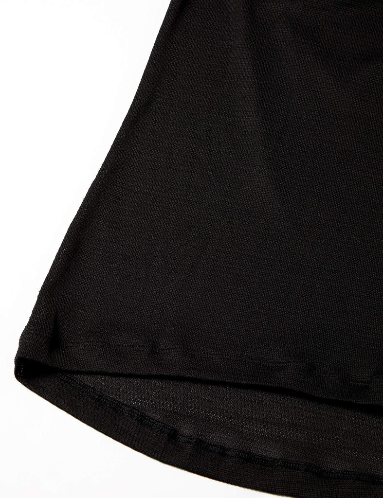 Kapelmuur Sleeveless Mesh Japan Size to Japanese size Underwear, PP100, Black, kpuw012, L/XL (equivalent L)