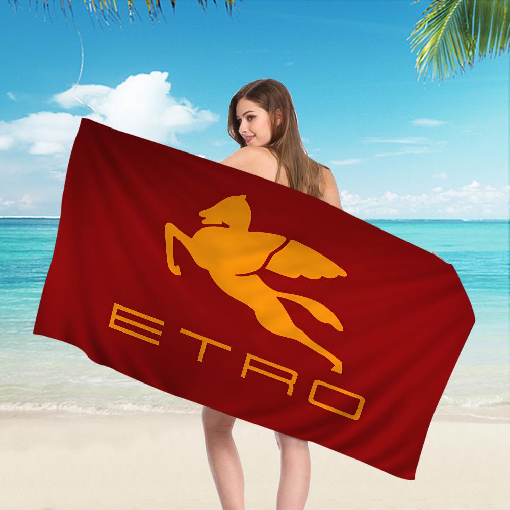 

Brand E-Etro Fashion Luxury Beach Towel Cartoon Cute Summer Kids Large Bath Pool Beach Towel Absorbent for Swimming Travel W40*H60(CM)