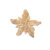 European and American simple and fashionable retro alloy flower female personality metal texture flower live ring