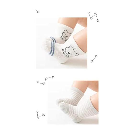 [Three Mushroom] Baby Socks, Socks, Kids, Baby Socks, Summer, Mesh Material, Breathable, Quick Drying, Socks, Spring, Autumn, Cotton, Soft, Cute,