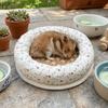 Round Summer Hamster Pad Breathable Golden Bear Cool Nest Hamster Nest Mat  Pet Supplies
