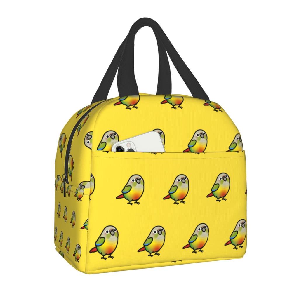 Floral And Parrot Birds Resuable Lunch Box Women Multifunction Thermal Cooler Food Insulated Lunch Bag Office Work Picnic Bags
