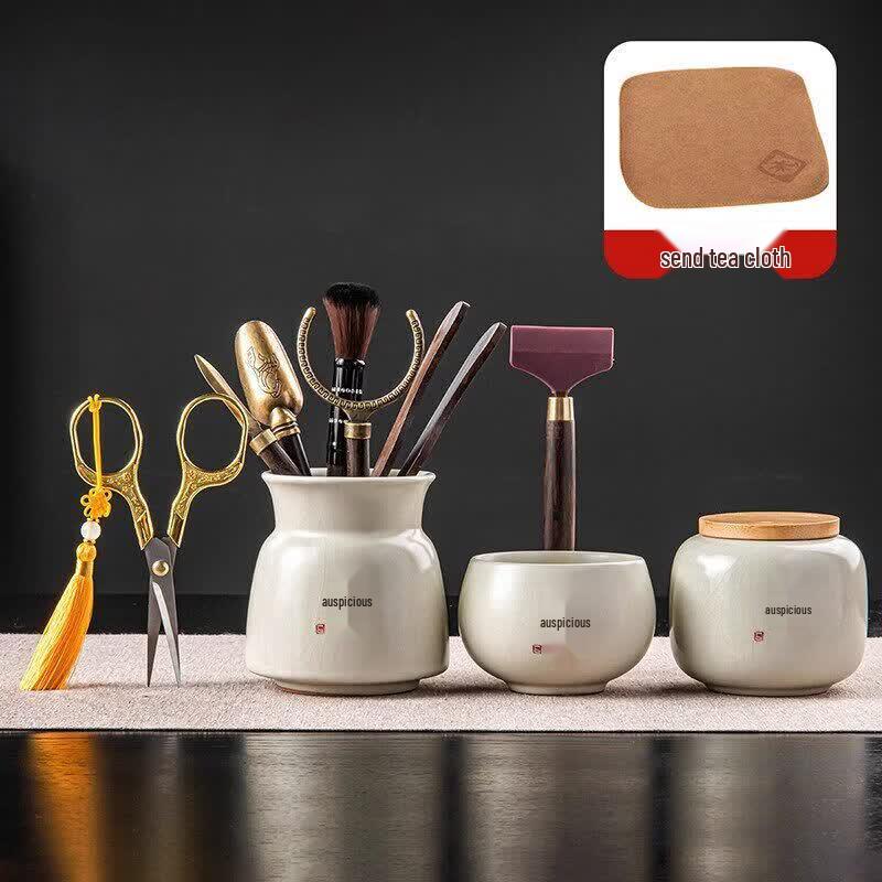 Ru Kiln Style Tea Ceremony Tool Set