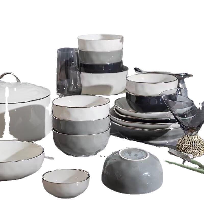 Kangmo Cream Style Ceramic Dinnerware Set