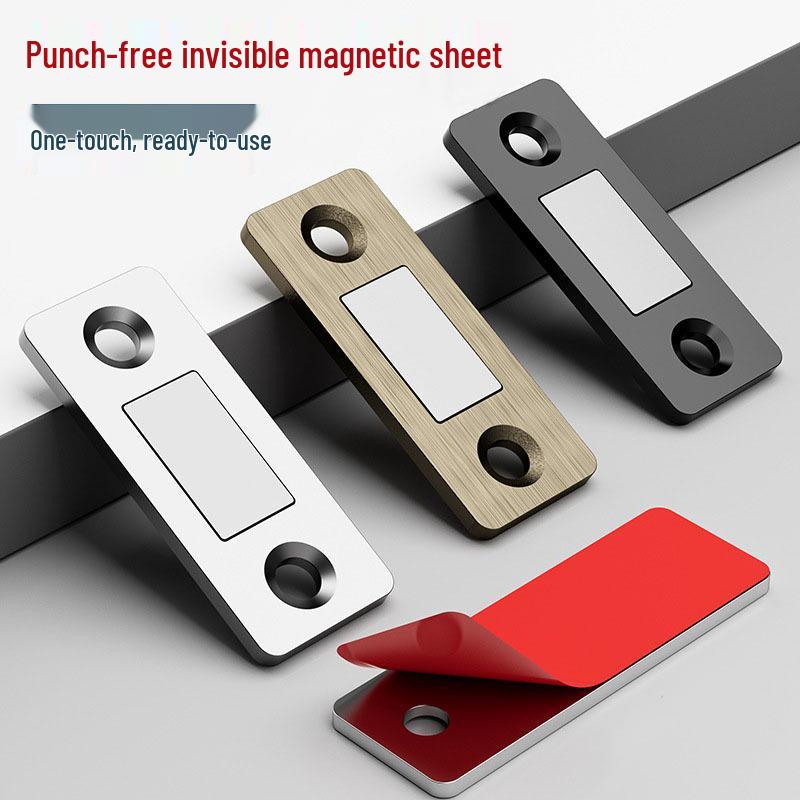 Magnetic Sliding Wardrobe Door Suction Device with Invisible Magnetic Strip