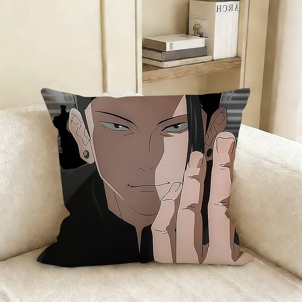 Anime GGeto SSuguru Pillow Case Living Room Sofa Cushion Cover Suitable For Home Bedroom Room Decoration