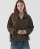 PIANER Comfortable Oversized Full-Zip Knit (Brown)