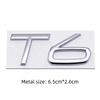 3D Metal AWD T5 T6 B5 B6 Letter Badge Sticker Rear Trunk Emblem  Decal High-Quality Automotive Exterior Accessories