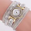 Ladies Watch, Korean Fleece Wrapped Bracelet Watch With Diamonds Wrapped Watch Accessories