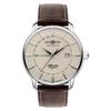 ZEPPELIN Mens Watch Atlantic 8442-5 Quartz 5 ATM Water Resistant Mineral Glass Beige Dial Stainless Steel