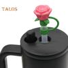 1/9 bucăți capace de paie din silicon pentru ceașcă de 30/40 oz Toppers de paie în formă de floare drăguță pentru pahare Capace de paie de băut rezistente la praf de 10 mm Capace reutilizabile