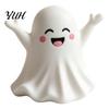 Thanksgiving Gift for Friends Halloween Cute Ghost Figurine, Mini Cartoon Statue, Little Spooky Kawaii Fall Home Decoration Desktop Ornament