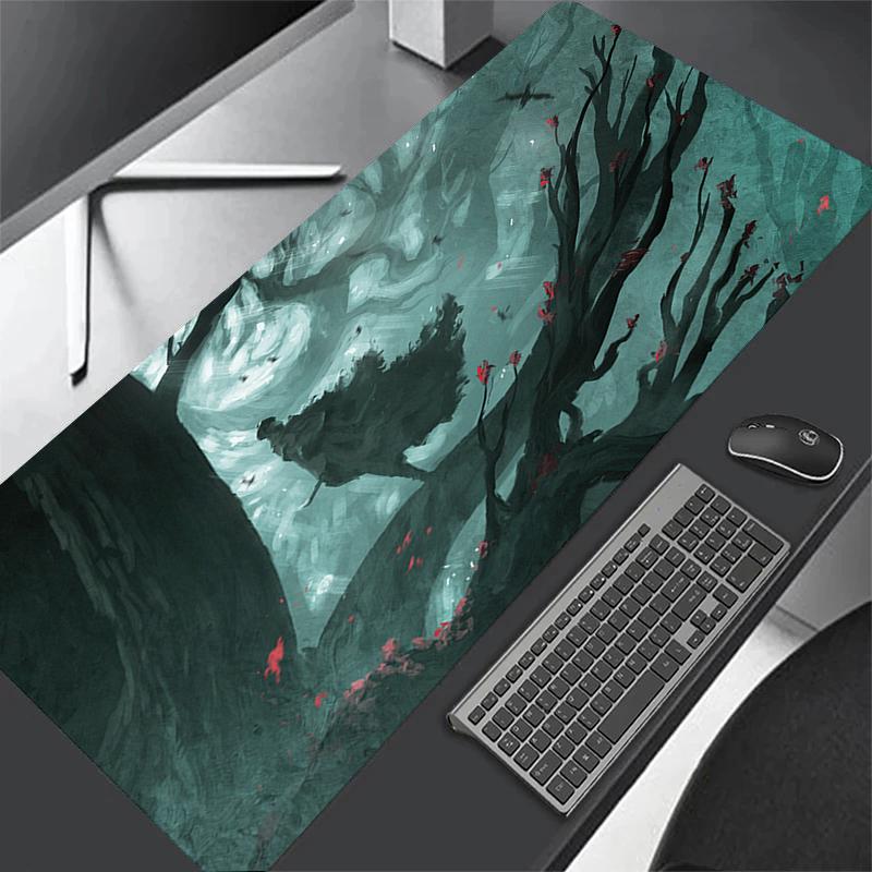XXL Computer Anime Bloodborne Gamer XL Desk Mat Large Size Gaming Mousepad PC Keyboard Carpet Overlock Table Mouse Pad x
