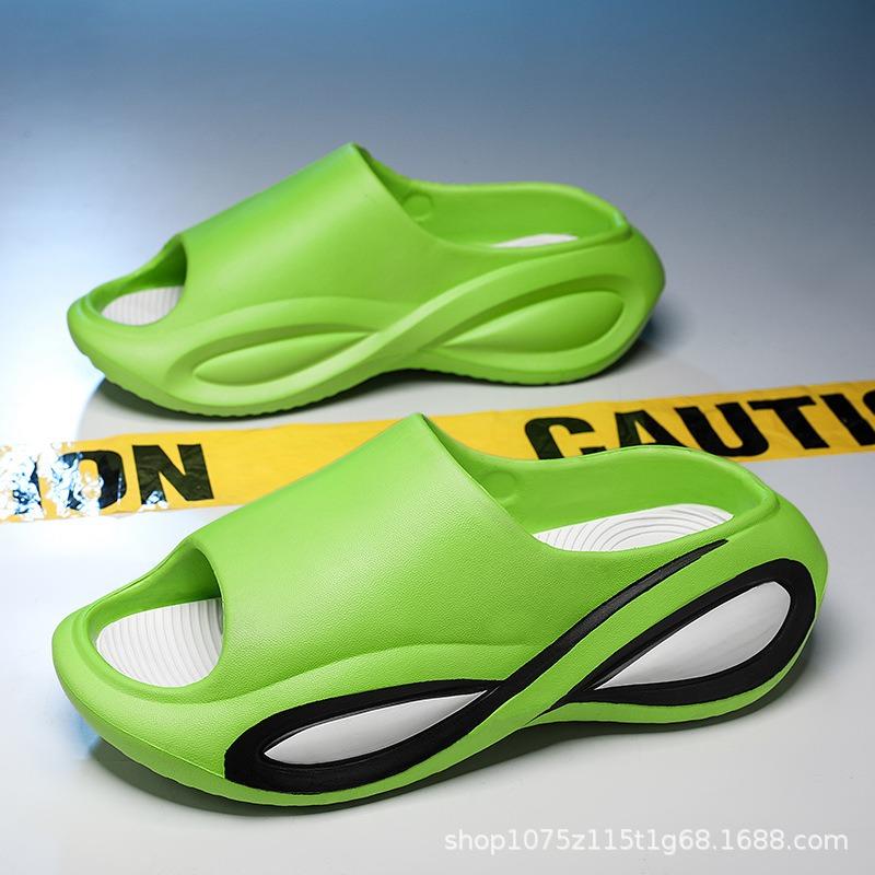 Spring couple one-word drag thick-soled non-slip and wear-resistant casual and lightweight outer wear cool slippers