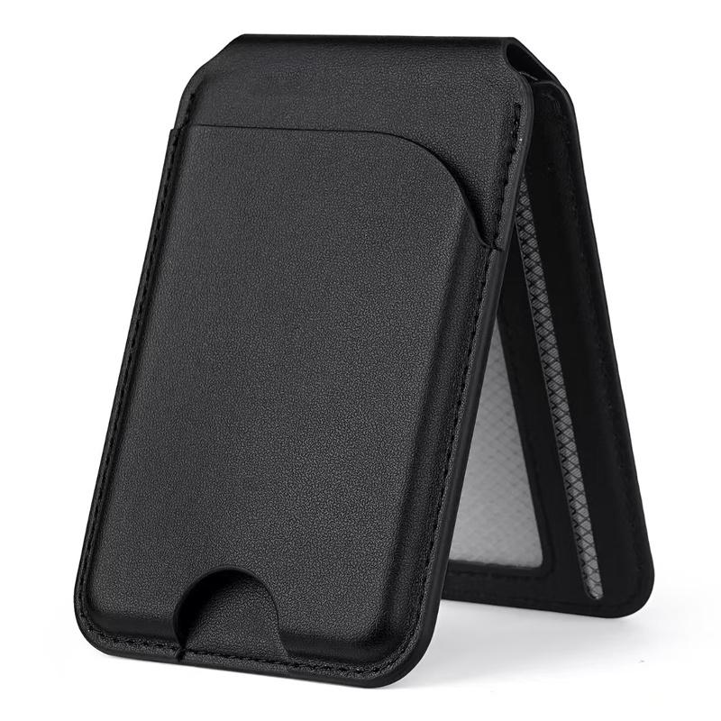 Pivot-Fold Magnetic Card Holder With Magsafe Strong Magnetic Phone Mount With Adjustable Stand