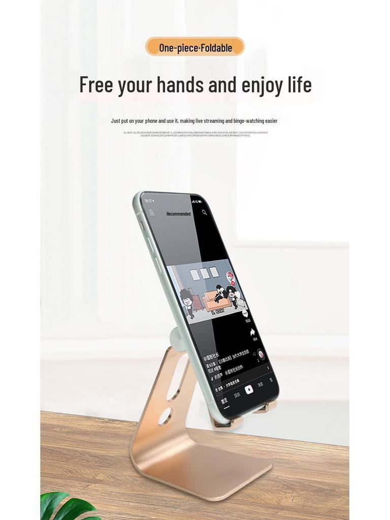 Faltbarer Handy- & Tablet-Ständer aus Aluminiumlegierung - Tragbarer Desktop-Halter