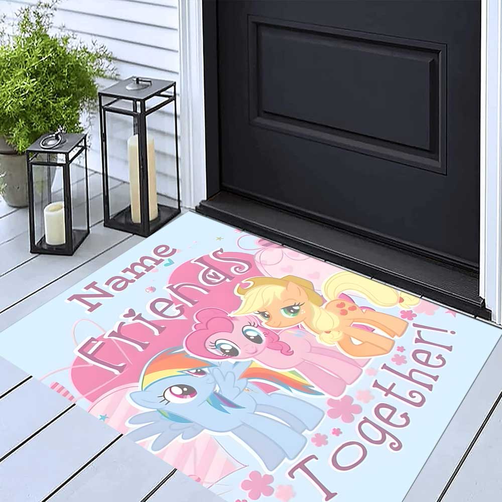 Little Pony (10) Customize your name rug, office chair cushion, home bedroom living room gift.