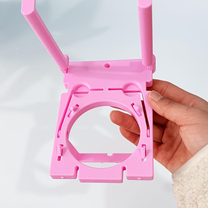 1pc Airplane Multifunctional Cup Holder And Phone Stand, Foldable Aviation Small Tabletop Drink Rack, 2-In-1 Travel Accessory