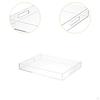 Acrylic Serving Tray Bathroom Vanity Organizer Fruit Multifunction Clear for