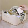 Large Cosmetic Bag, Double-Layer Makeup Case, Travel Makeup Bag, Leather Cosmetic Pouch, Travel Beauty Bag, Portable Makeup Bag for Men And Women.