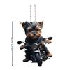 Acrylic Ornament 2D Flat Design Motorcycle Dog Cat Pattern Multi-Use Car Hanging Backpack Accessory Christmas Tree Pendant
