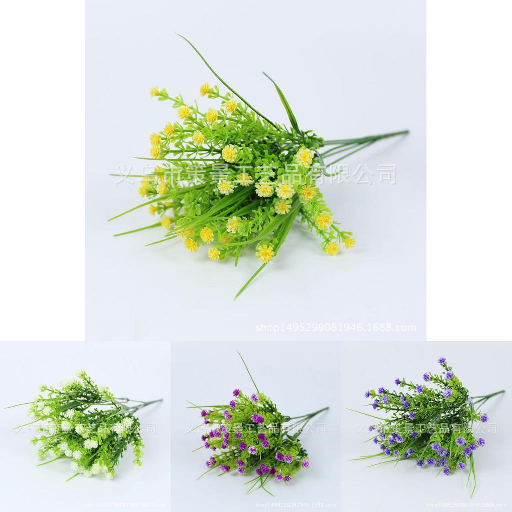 Plastic Water Grass And Gypsophila Paniculata For Indoor Garden And Balcony Decor