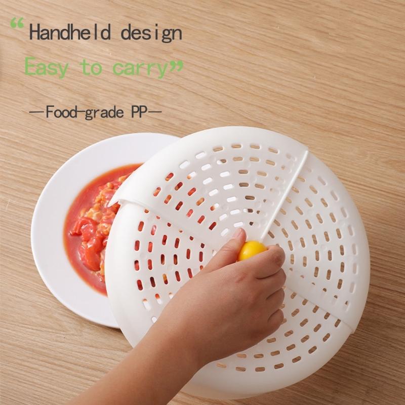 Składany Pokrowiec Ochronny na Jedzenie z Oddychającą Siateczką Składana Konstrukcja na Warzywa Owoce Ciasta Pyłoszczelny Niezbędny w Kuchni
