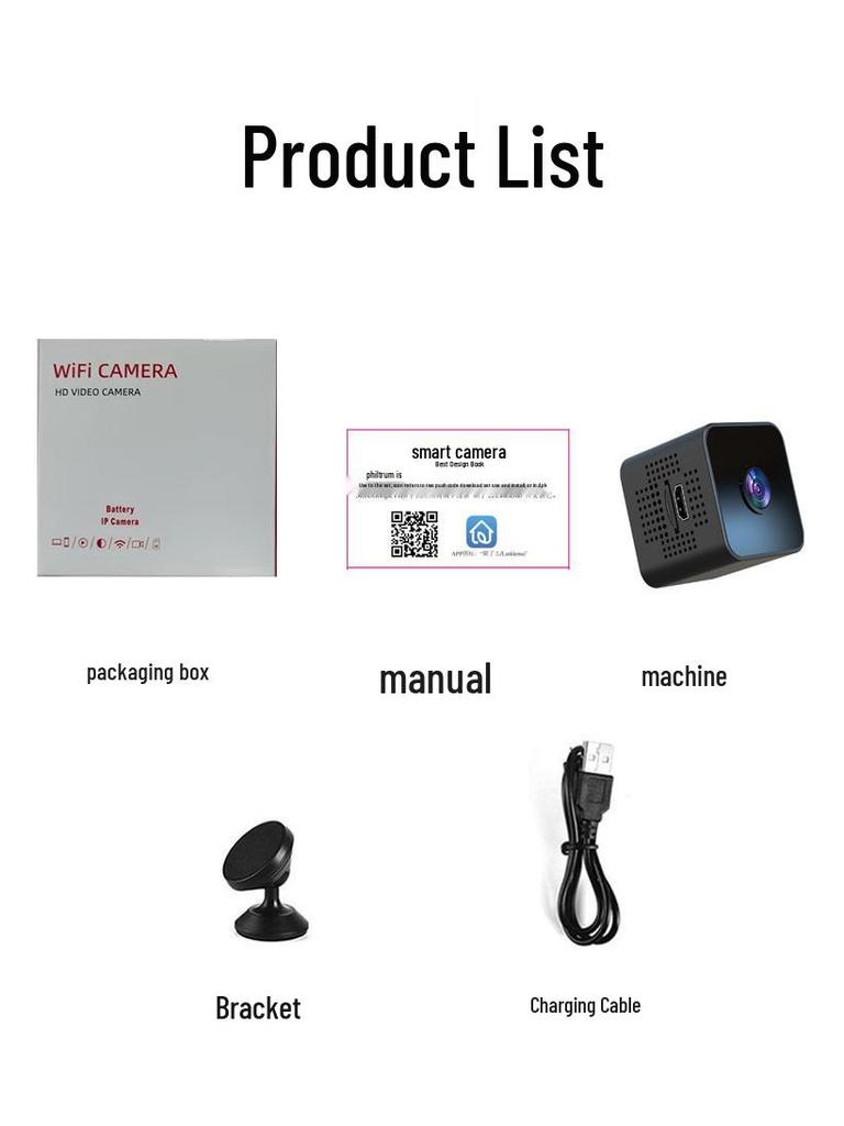 X1 Small Square 1080p WiFi Camera with Night Vision