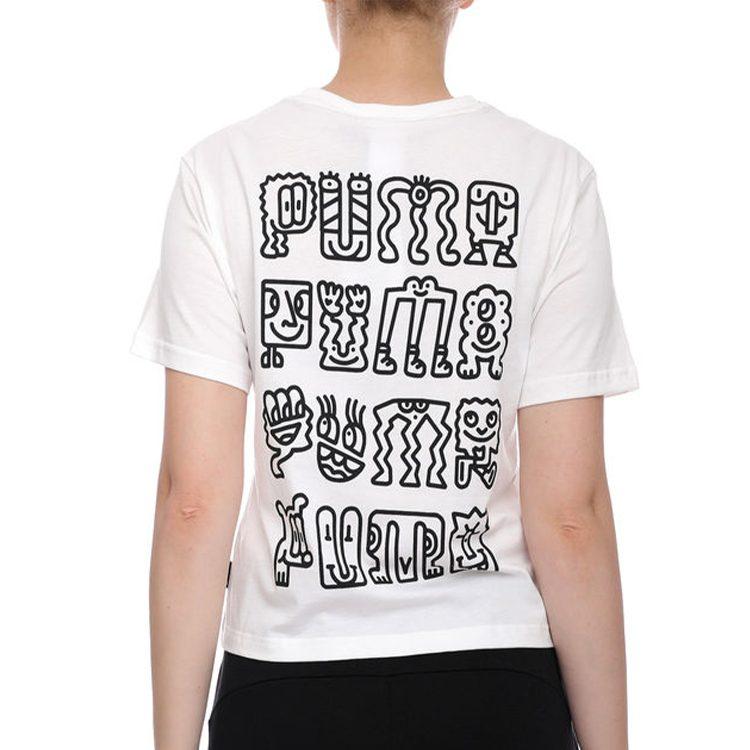 Puma X Mr Doodle T Shirt Women's White 598654-02
