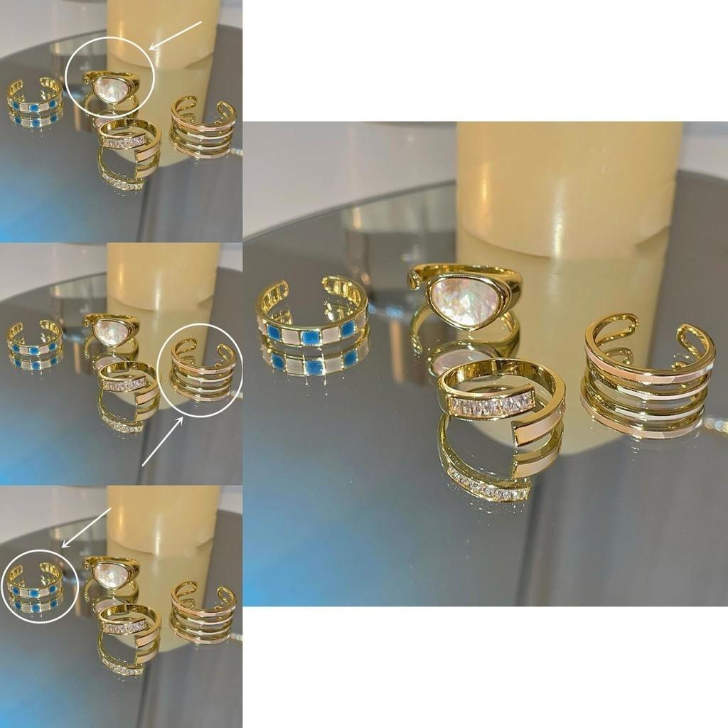 Stackable Geometry Ring Adjustable Jewelry Index Finger Rings Decoration Gift