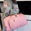 Oxford Cloth Travel Luggage Bag Solid Color Duffle Bag Simple Sports Fitness Bag  Gym