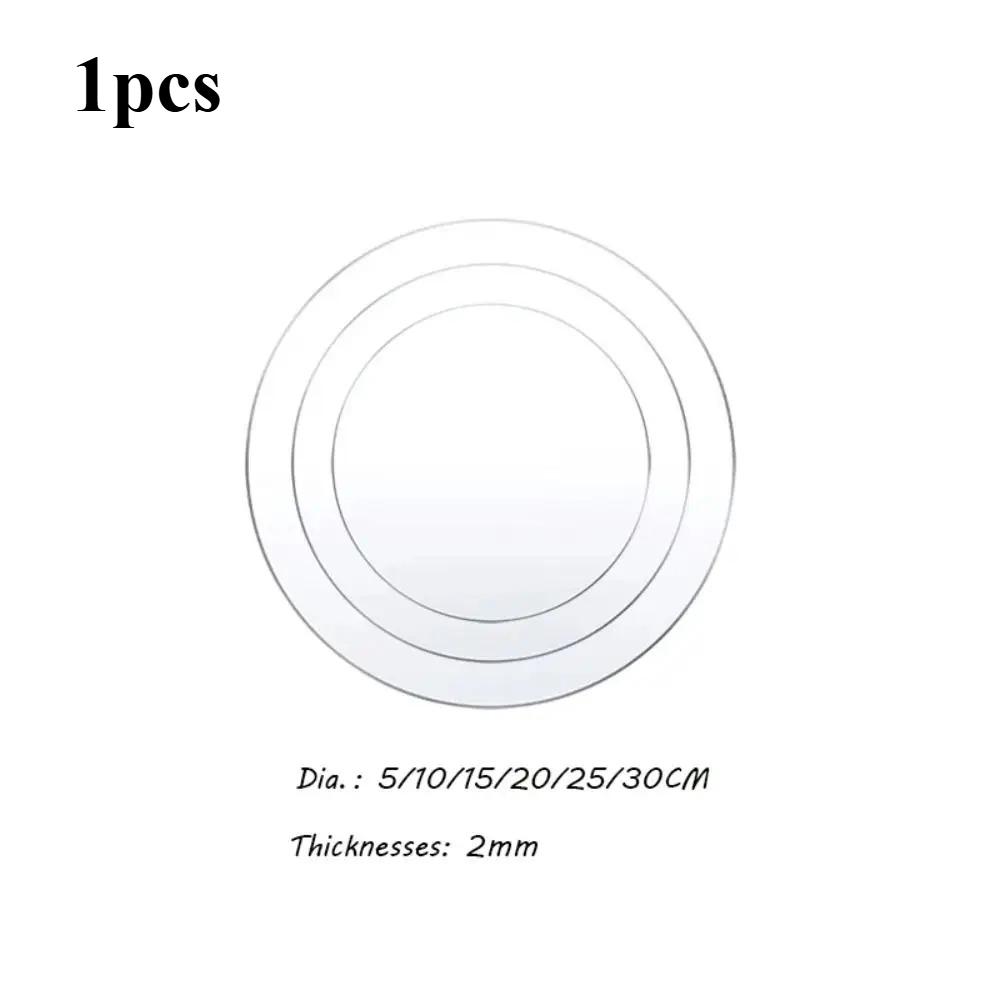 

Многоразовый акриловый диск для торта круглый подложка для торта «С Днем рождения» пустой акриловый топпер для многоярусных тортов инструменты для украшения