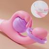 3 In 1 G Spot Rabbit Anal Dildo Vibrator 10 Vibration Modes Waterproof Clitoral Massager Female Tongue Sex Toys Adult Sex Toys