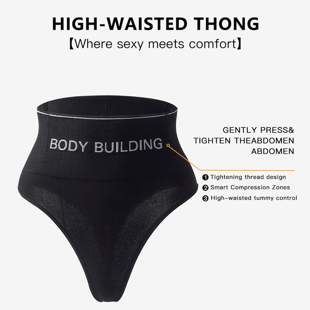 Women Thong Panties High Waist Trainer Slimming Underwear Sexy G-string Underpants Shaping Body Shaper Tummy Control Shapewear